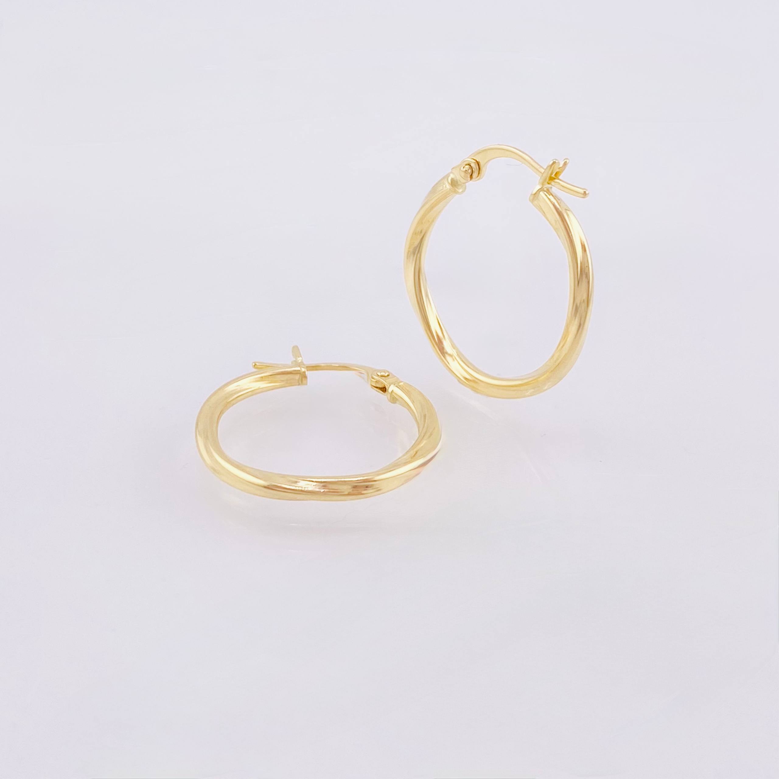 Candongas Eve Delgadas 1gr / 3/4 in / Oro Amarillo 18K *