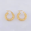Candongas Noel 2.1gr / 3/4 in / Oro Amarillo 18K *