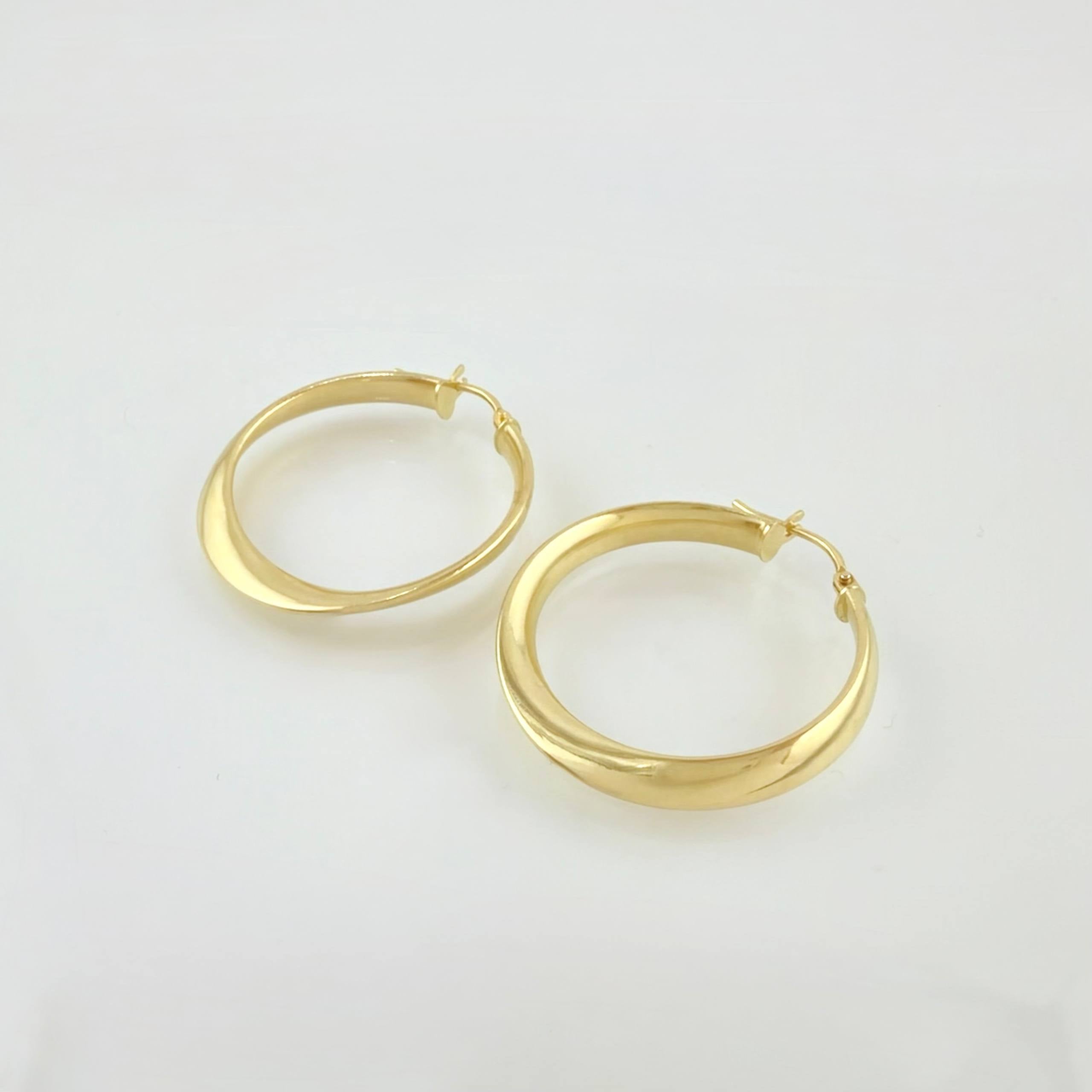 Candongas Siena 2.3gr / 1 1/4 in / Oro Amarillo 18K *