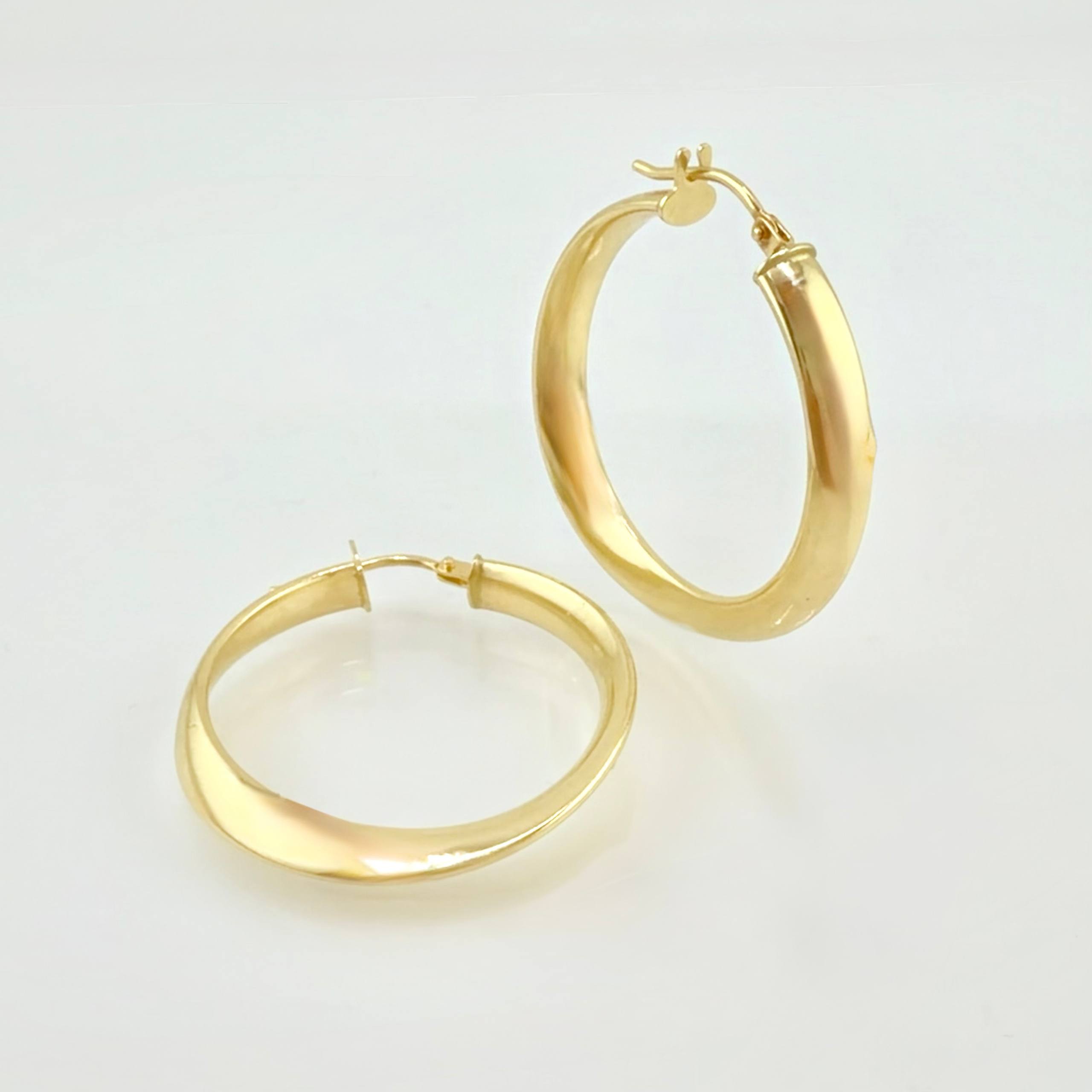 Candongas Siena 2.3gr / 1 1/4 in / Oro Amarillo 18K *