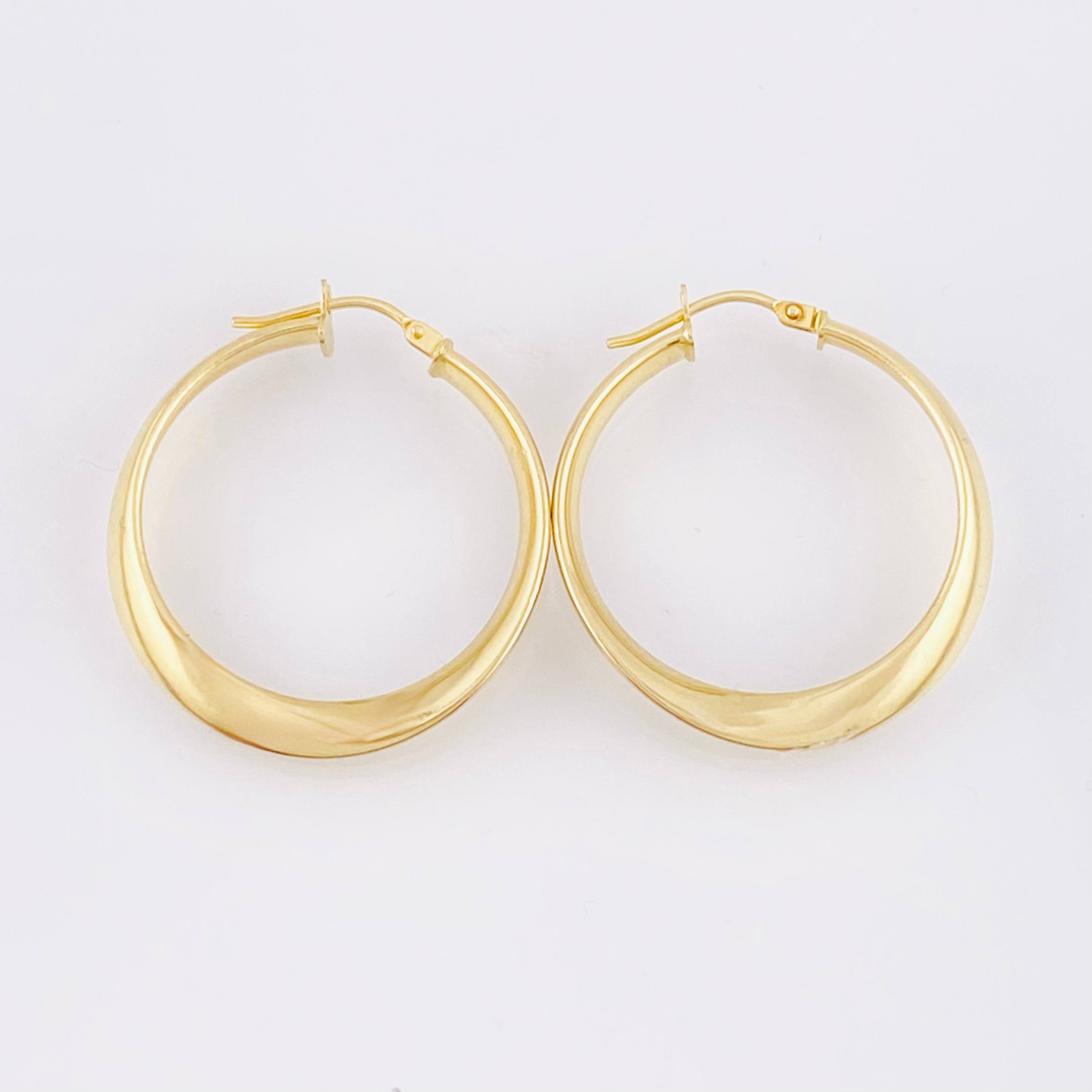 Candongas Siena 2.3gr / 1 1/4 in / Oro Amarillo 18K *