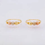 Hoop Earrings Trio 1g / 1/2 in Three Golds 18K