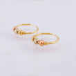 Hoop Earrings Trio 0.95g / 1/2 in Three Golds 18K