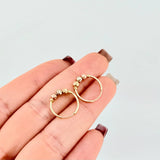 Hoop Earrings Trio 1.05 g / 1/2 in Three Golds 18K