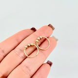 Hoop Earrings Trio 1.15 g / 3/4 in Three-Tone 18K