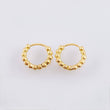 Candongas Aro Bolas 1.85gr / 1/2 in / Oro Amarillo 18K *