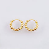 Candongas Aro Bolas 1.85gr / 1/2 in / Oro Amarillo 18K *