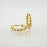 Candongas Aro Bolas 1.85gr / 1/2 in / Oro Amarillo 18K *