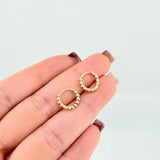 Candongas Aro Bolas 1.85gr / 1/2 in / Oro Amarillo 18K *
