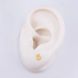 Stud Earrings Bear Ts 0.65gr / 5.4mm 18K Yellow Gold *