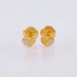 Topos Corazón Medio Destello 0.6gr / 4mm Oro Amarillo 18K