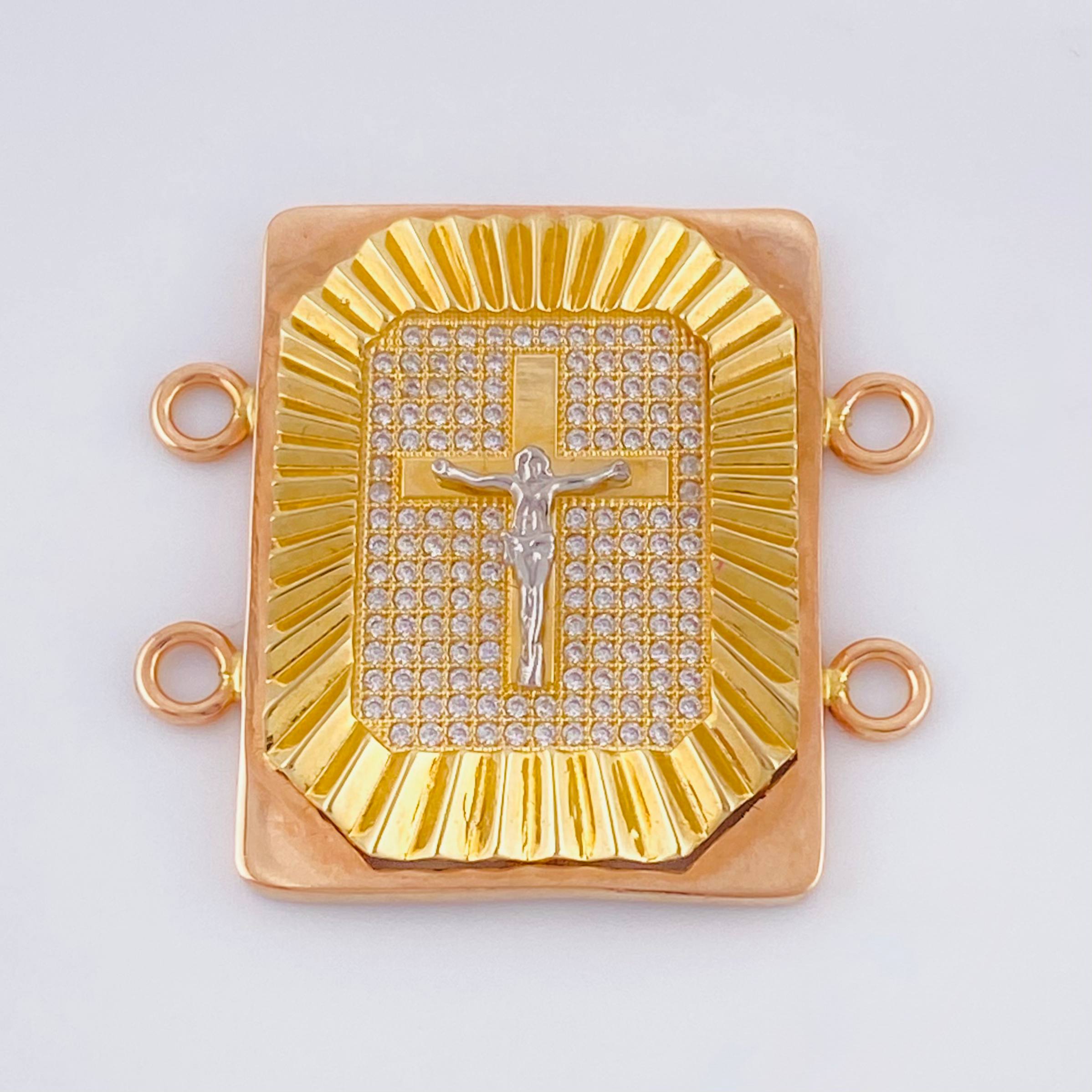Herraje Marco de Jesus Octagonal 9.4gr / 1 1/4 in / Tres Oros 18K ©
