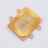 Herraje Marco de Jesus Octagonal 9.4gr / 1 1/4 in / Tres Oros 18K ©