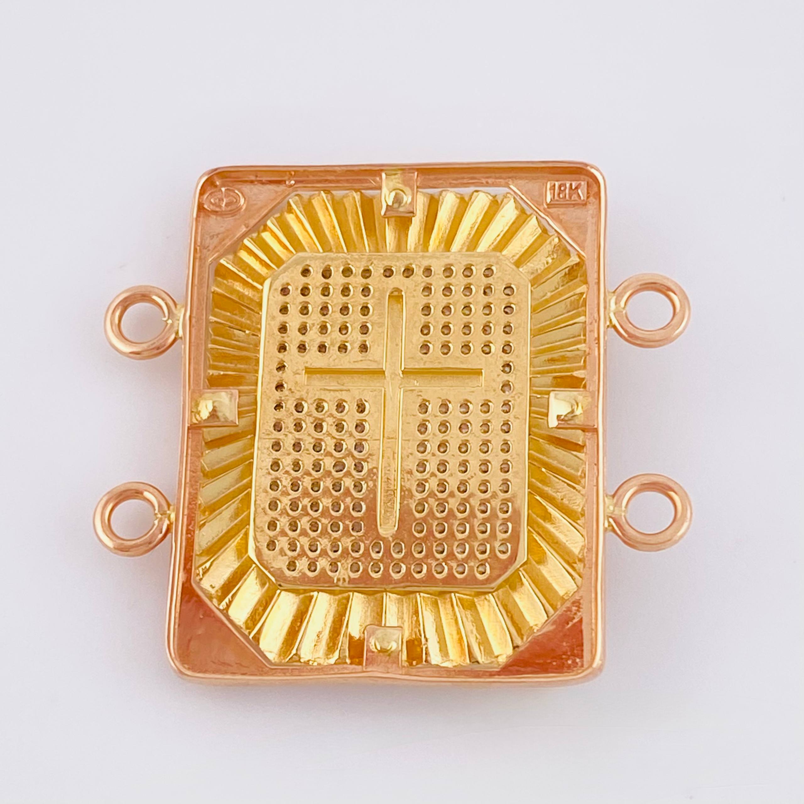 Herraje Marco de Jesus Octagonal 9.4gr / 1 1/4 in / Tres Oros 18K ©