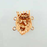 Herraje Leon Corona 8.45gr / 1 in / Dos Oros Blanco Rosa 18K ©