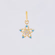 Dije Flor Geranio 0.5gr / 1/2 in / Oro Amarillo 18K *
