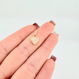 Dije Corazon Tupido 0.95gr / 1/2 in / Oro Amarillo 18K *