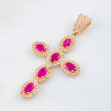 Dije Cruz Tupida 4.7gr / 2 in / Oro Amarillo 18K *