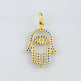 Pendant Hand Hamsa 1.1gr / 1 in / Yellow Gold 18K *
