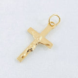 Dije Cruz Cristo 1gr / 1 in / Oro Amarillo 18K *