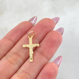 Dije Cruz Cristo 1gr / 1 in / Oro Amarillo 18K *