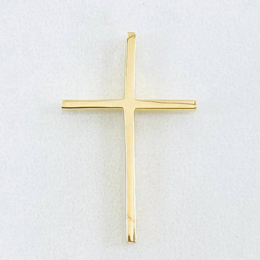 Dije Cruz Cubica 2.05gr / 1 in / Oro Amarillo 18K *