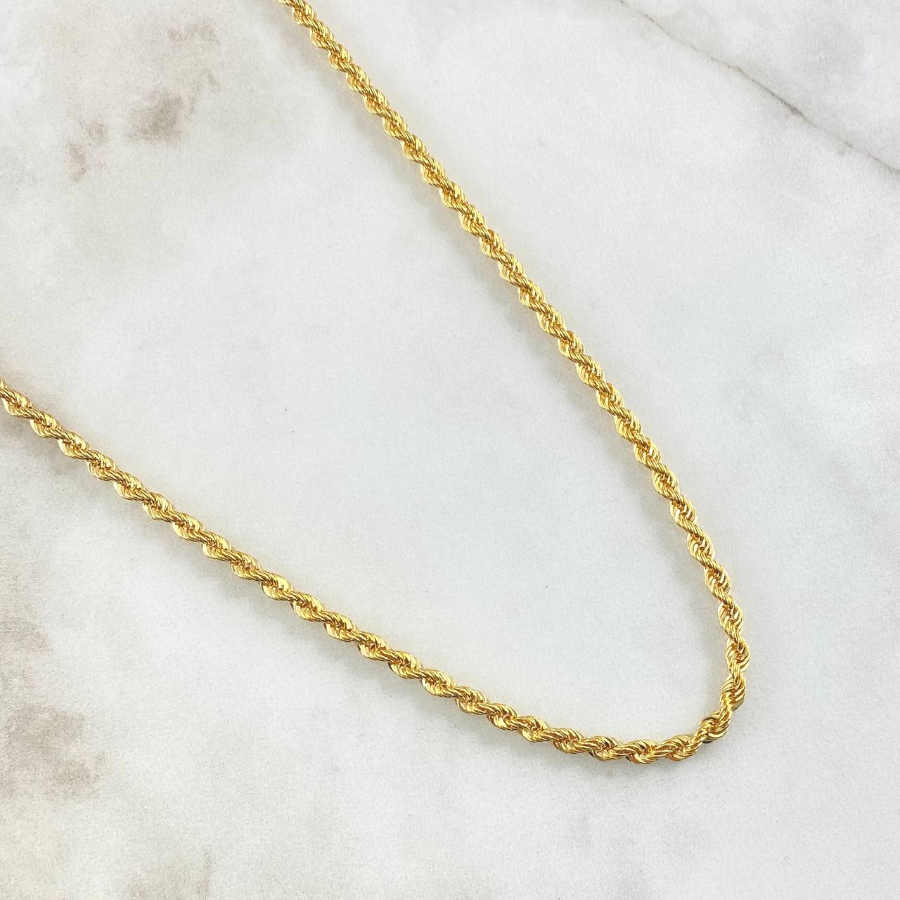 Rope Chain 7.25gr / 23.6in / +3 18K Gold