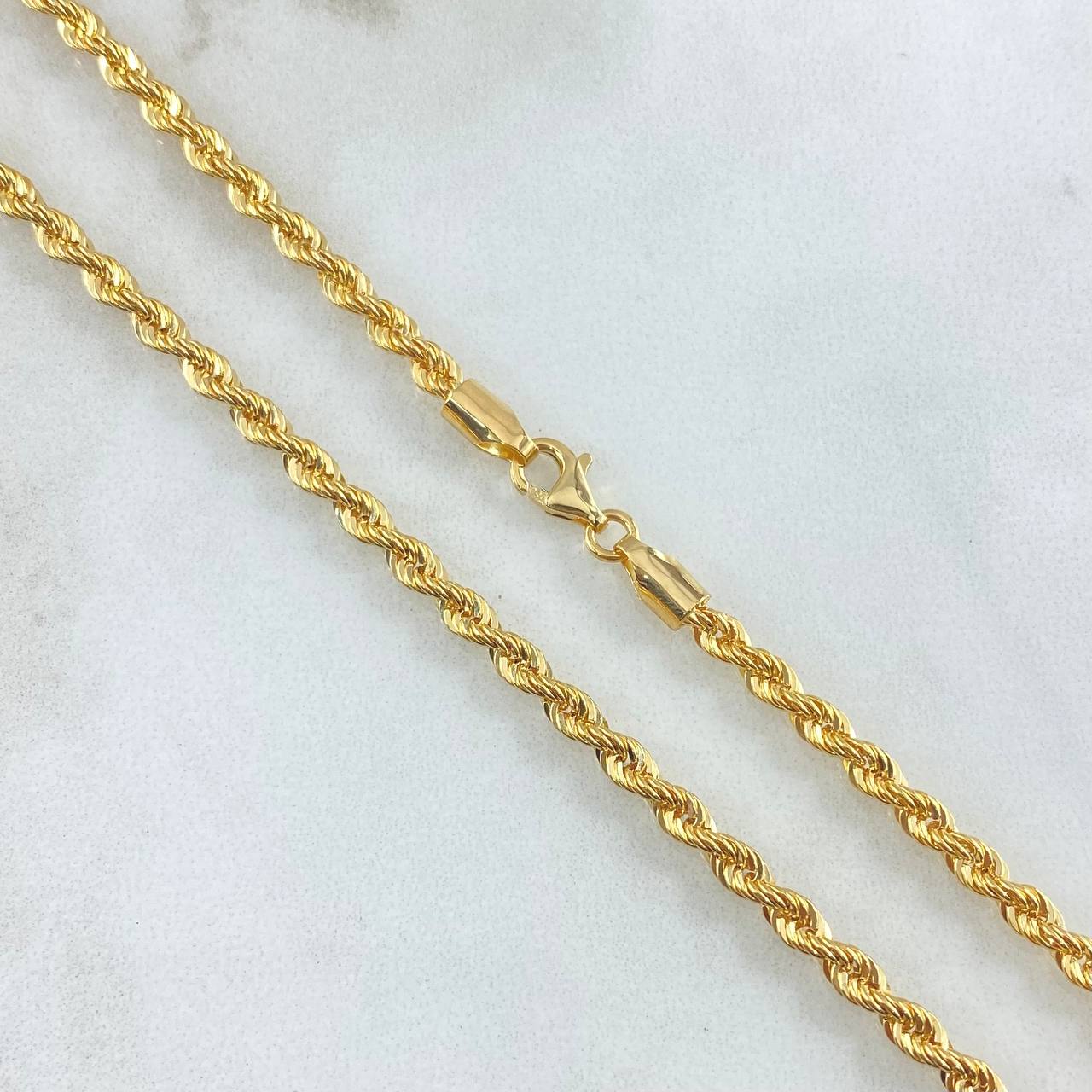 Rope Chain 7.2gr / 60cm / 3.1mm Yellow Gold +3 18K