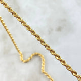 Rope Chain 7.25gr / 23.6in / +3 18K Gold