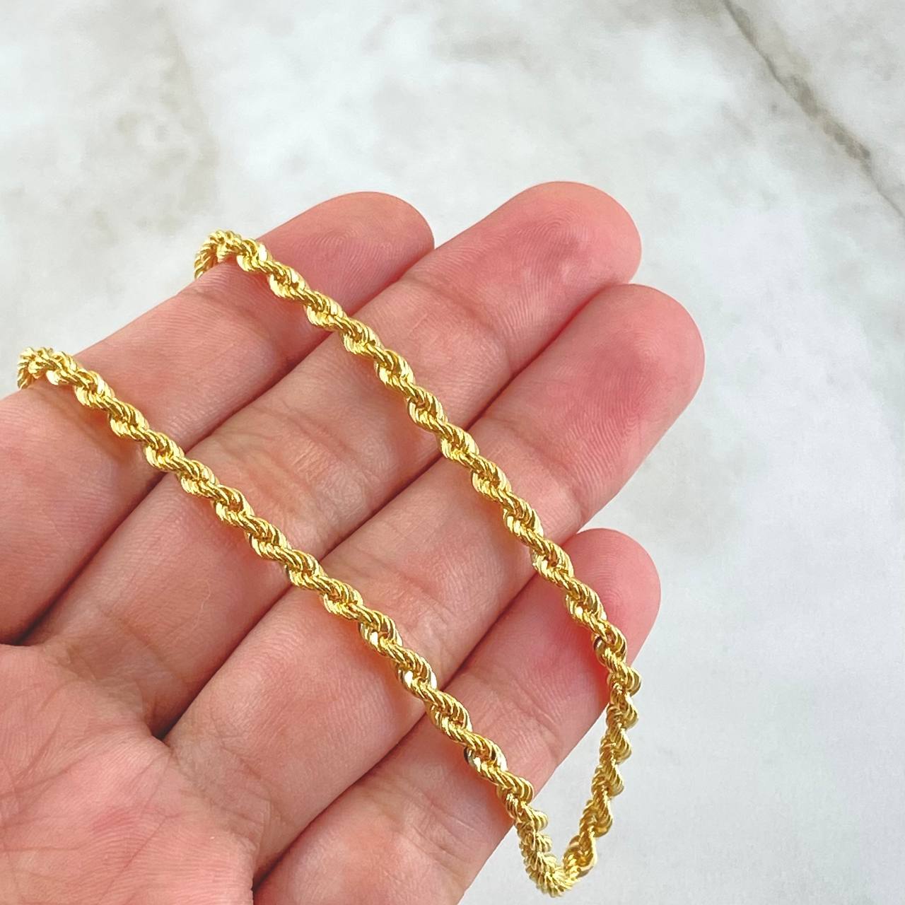 Rope Chain 7.2gr / 60cm / 3.1mm Yellow Gold +3 18K