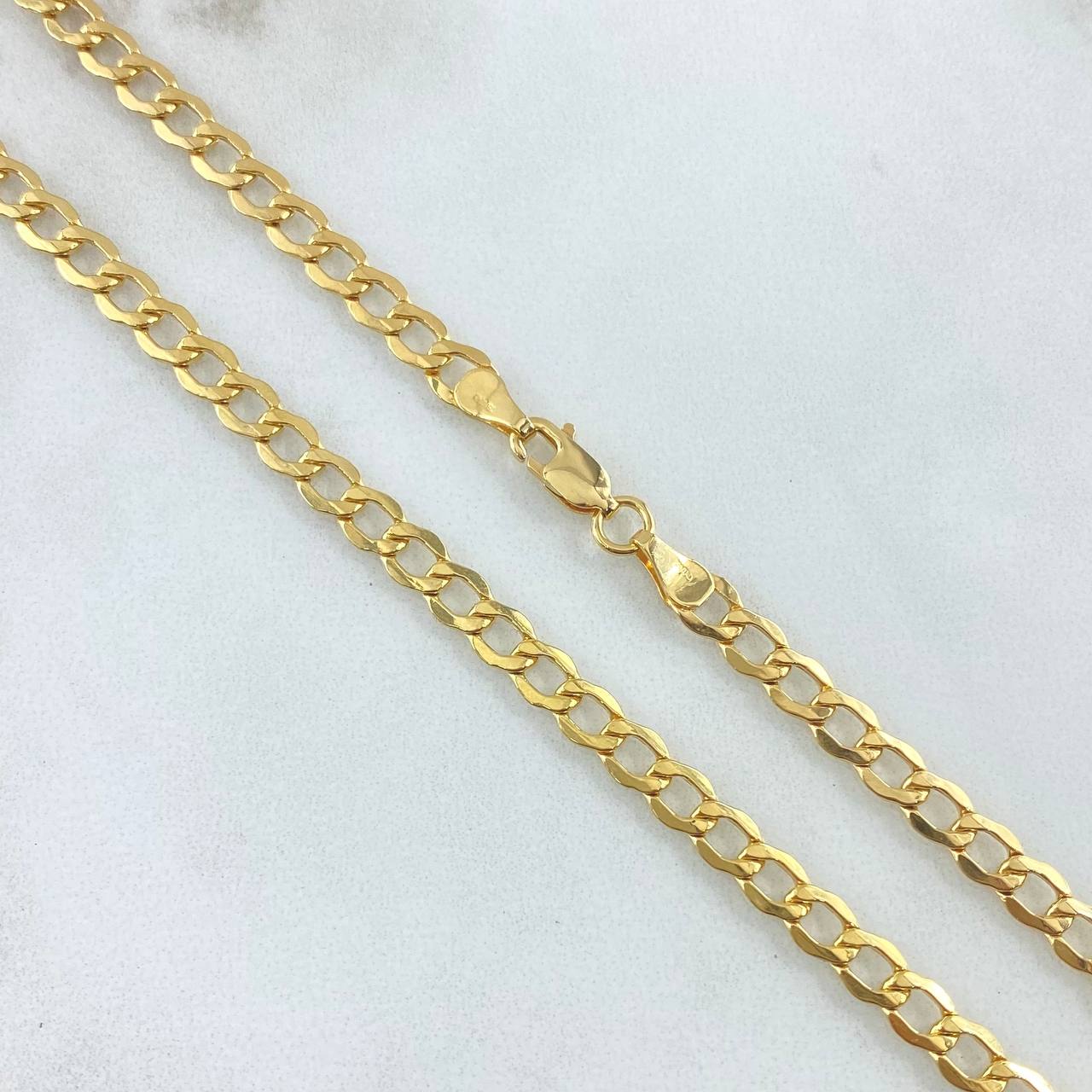 Cadena Cubana 14.65gr / 24 in / 4.9mm Oro Amarillo +1 18K !