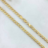 Cadena Cubana 14.65gr / 24 in / 4.9mm Oro Amarillo +1 18K !