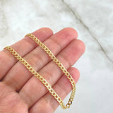 Cadena Cubana 6.45gr / 60cm / 3.3mm Oro Amarillo +0 18K