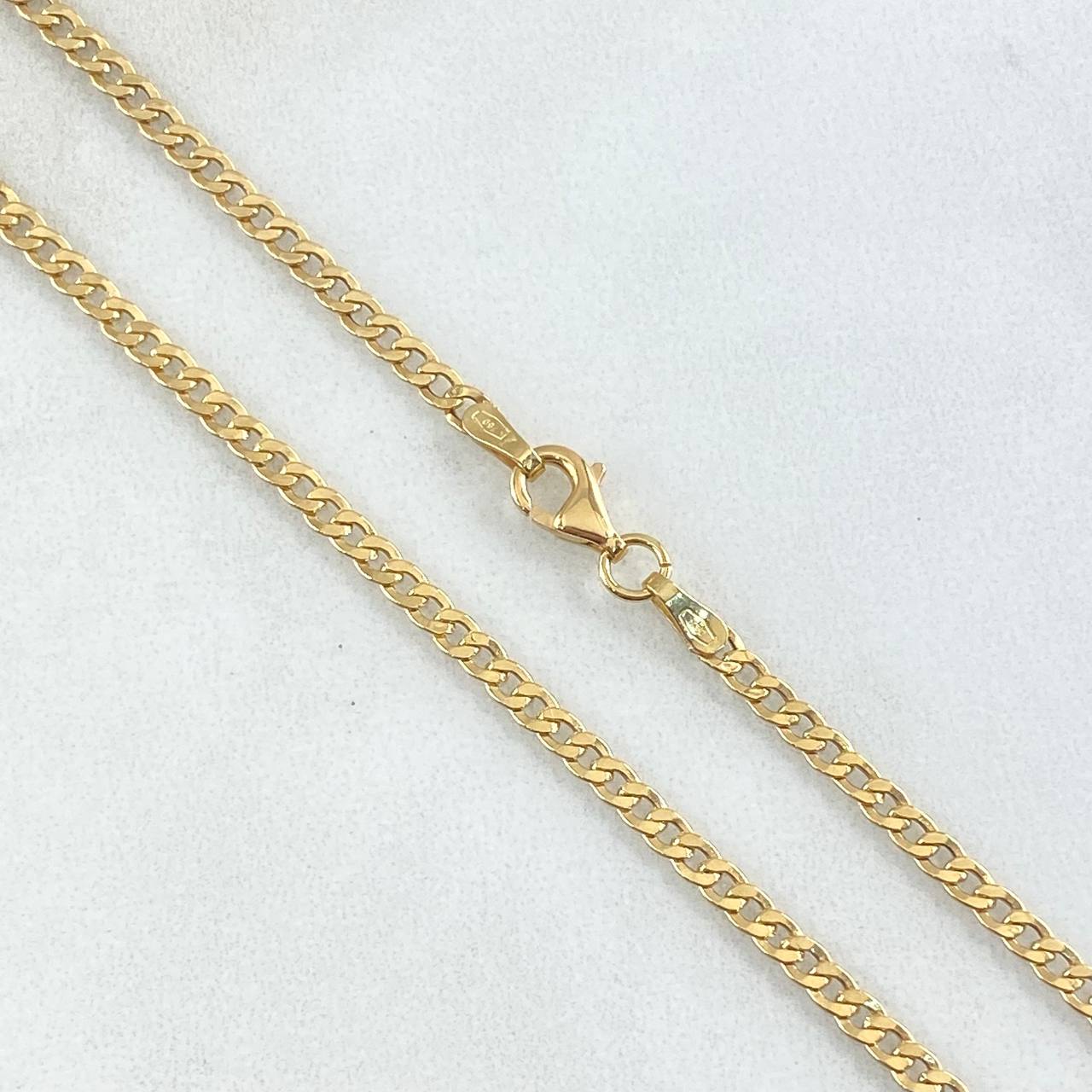 Cadena Cubana 3.55gr / 23 1/2 in / 2.5mm Oro Amarillo +1 18K ©