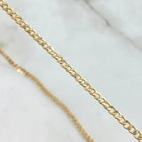 Cadena Cubana 3.55gr / 23 1/2 in / 2.5mm Oro Amarillo +1 18K ©