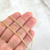 Cadena Cubana 3.55gr / 23 1/2 in / 2.5mm Oro Amarillo +1 18K ©