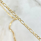 Cadena Figaro 4.15gr / 63cm / 3.3mm Oro Amarillo +0 18K *