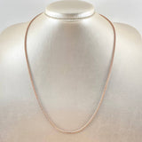 Cadena Franco 2.85gr / 50cm / 1.3mm Dos Oros Blanco Rosa +4 18K *