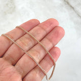 Franco Chain 2.9gr / 50cm / 1.4mm Two White Pink Gold +4 18K
