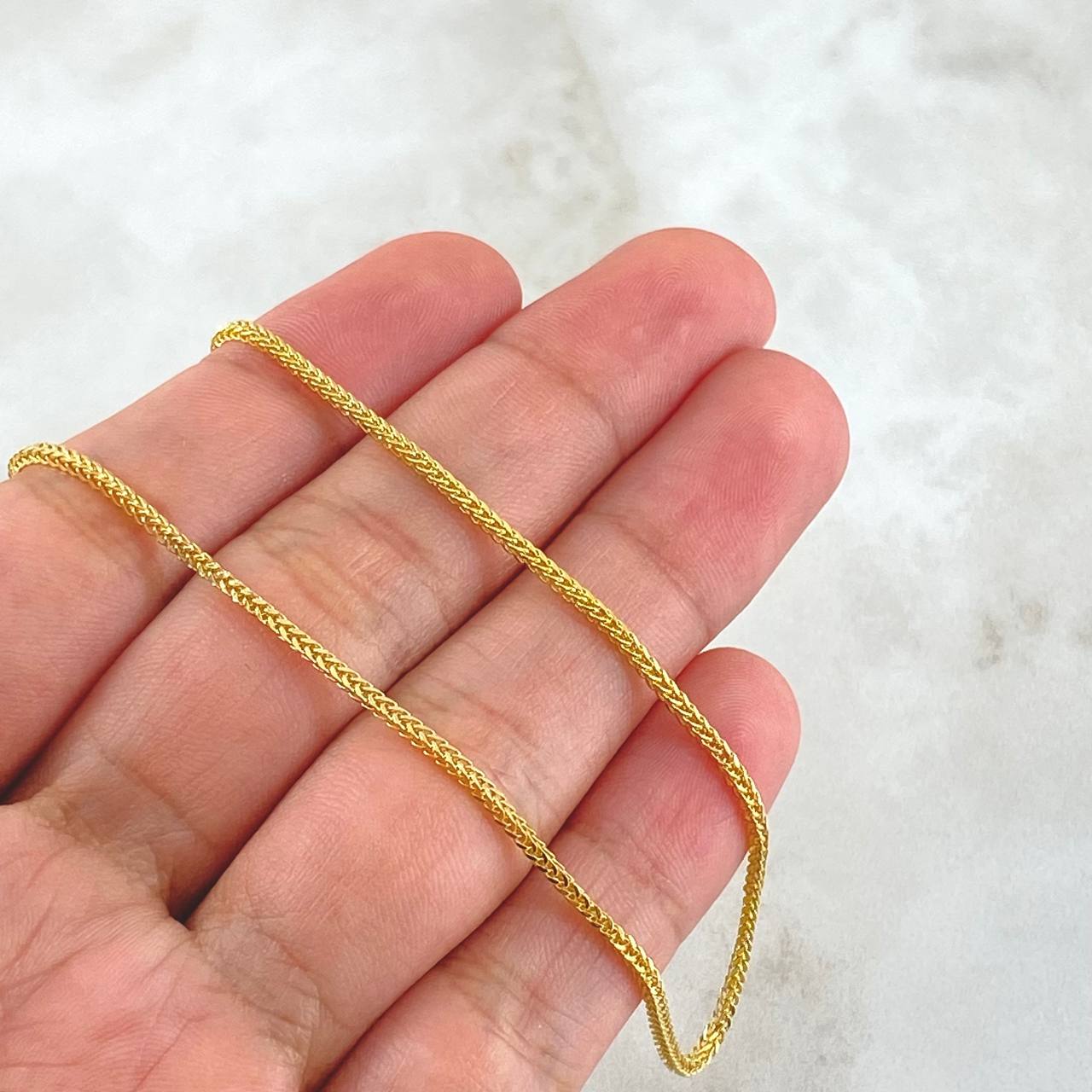 Cadena Franco 3.85gr / 60cm / 2mm Oro Amarillo +4 18K ©