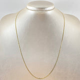 Cadena Plana 1.9gr / 50cm / 1.4mm Oro Amarillo +3 18K *