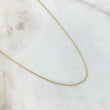 Cadena Escalera Plana Diamantada 1.6gr / 19 3/4 in / 1.3mm Tres Oros +3 18K *
