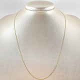 Cadena Escalera Plana Diamantada 1.6gr / 19 3/4 in / 1.3mm Tres Oros +3 18K *