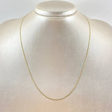 Cadena Plana 1.7gr / 45cm / 1.3mm Oro Amarillo +3 18K