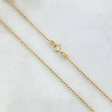 Cadena Militar 3.6gr / 60cm / +3 Oro 18K -