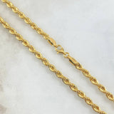 Rope Chain 9.2gr / 25.6in / +3 18K Gold ©