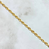 Rope Chain 5.7gr / 45cm / 3.1mm Yellow Gold +3 18K