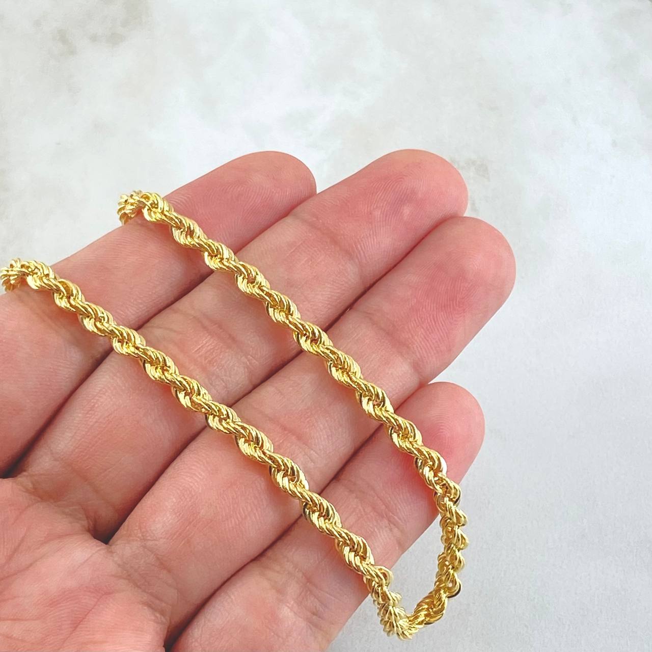 Rope Chain 5.7gr / 45cm / 3.1mm Yellow Gold +3 18K