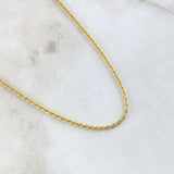 Rope Chain 2.55gr / 40cm / 2mm Yellow Gold +3 18K