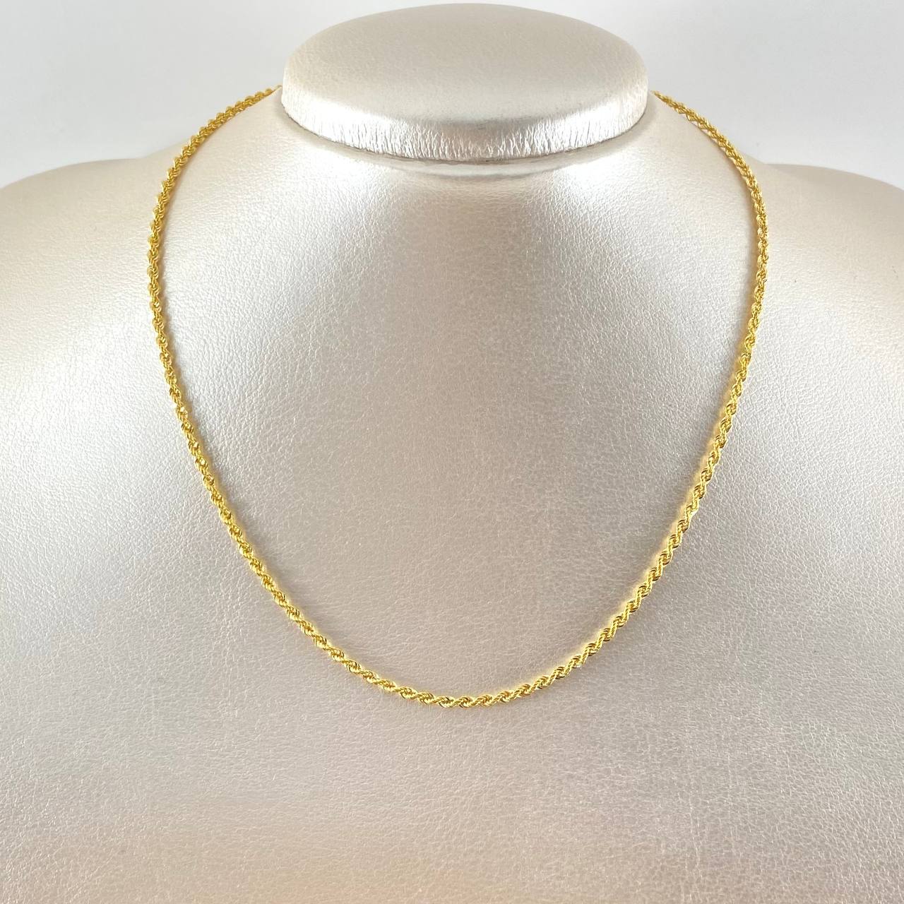 Rope Chain 2.55gr / 40cm / 2.1mm Yellow Gold +3 18K *